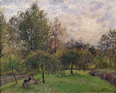 Apple Trees and Poplars in the Setting Sun, 1901 by Camille Jacob Pissarro